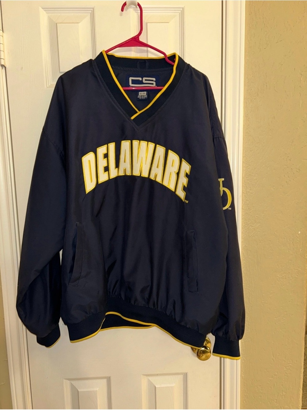 Men’s Vintage University of Delaware Pullover Windbreaker Size Large XL